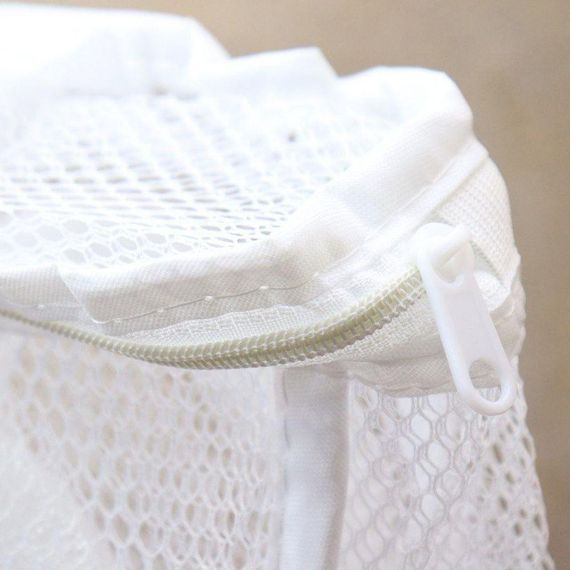 Сітчастий мішок з ручкою для прання взуття (28 х 25 х 8 см) / Сумка для пральної машини / Чохол для делікатного прання | Зображення 8