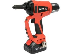 Заклепочник аккумуляторный бесщеточный 18В 20kN 2,4-5,0мм YATO YT-82955