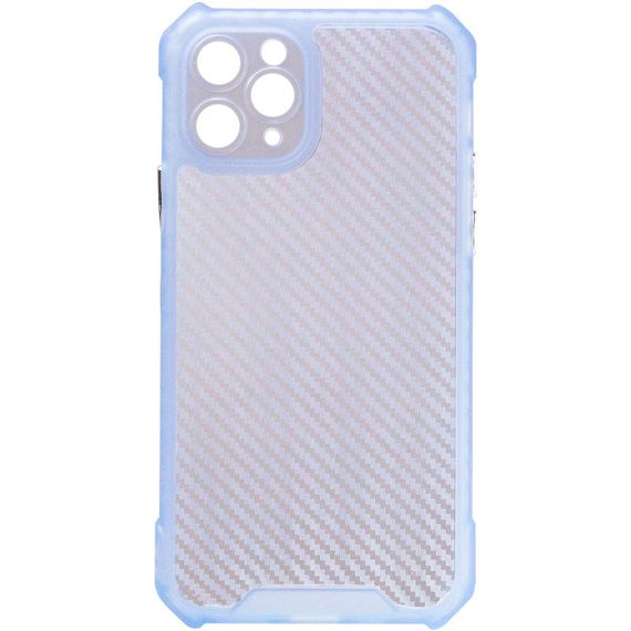 Чохол TPU Ease Carbon color series для Apple iPhone 11 Pro Max (6.5") Синій / Прозорий | Зображення 1