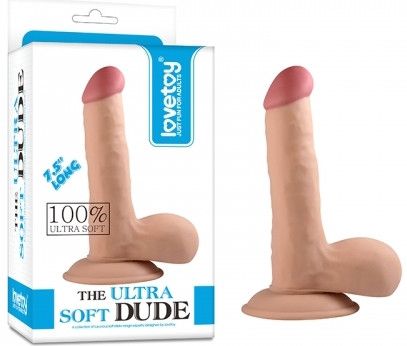 Фалоімітатор - The Ultra Soft Dude 7.5" Sex Aura | Зображення 1