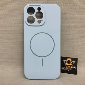 Чохол Iphone 16 Pro Max MagSafe Софт Тач м'який Протиударний Голубий