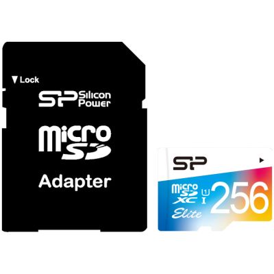 Карта памяти Silicon Power 256Gb microSDXC class 10 UHS-I U1 (SP256GBSTXBU1V10SP) | Зображення 1