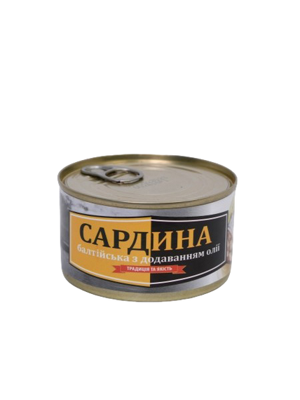 Сардина балтійська з додаванням олії Рибацька Артіль 230 г
