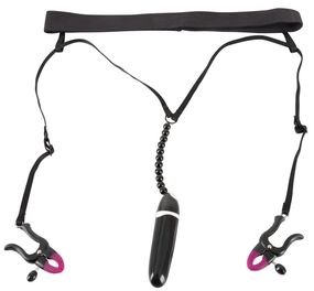 Зажимы для клитора - Bad Kitty Spreader String with sexstyle