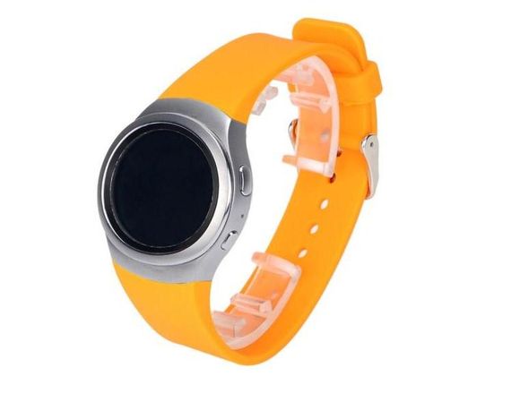 Силіконовий ремінець Primo для годинника Samsung Gear S2 Sports SM-R720 / SM-R730 Orange | Зображення 1