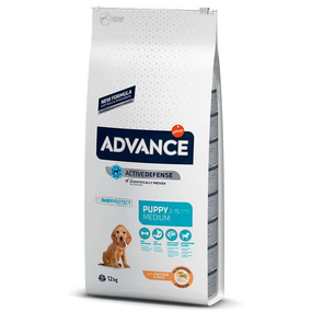 Сухой корм для щенков средних пород Advance (Эдванс) Dog Medium Puppy с мясом курицы 12 кг