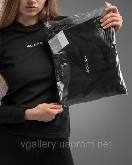 Термобілизна жіноча Columbia зимова чорна, жіночий комплект термобілизни | Зображення 1