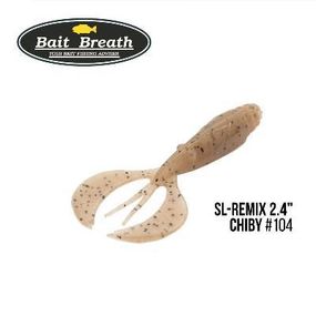 Силиконовая приманка, Съедобный силикон Bait Breath SL-Remix Chiby 2,4" (10 шт) (#104 Cinnamon Red)