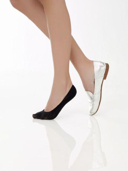 Шкарпетки жіночі короткі, сліди, Omero cotone, Italy, Бавовна, розміри SM, ML, набір 2 пари, тілесні