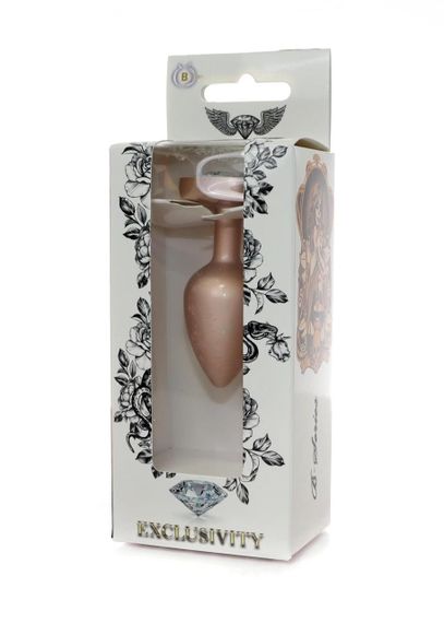 Анальная пробка - Jewellery Pearl Gold Heart Plug Clear S sexstyle | Зображення 6
