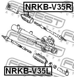 Пильовик кермової рейки L Murano/Teana 03-08, FEBEST (NRKBV35L) | Зображення 3