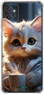 Чохол на Motorola G32 Білий кіт "5646sp-2845-2448"