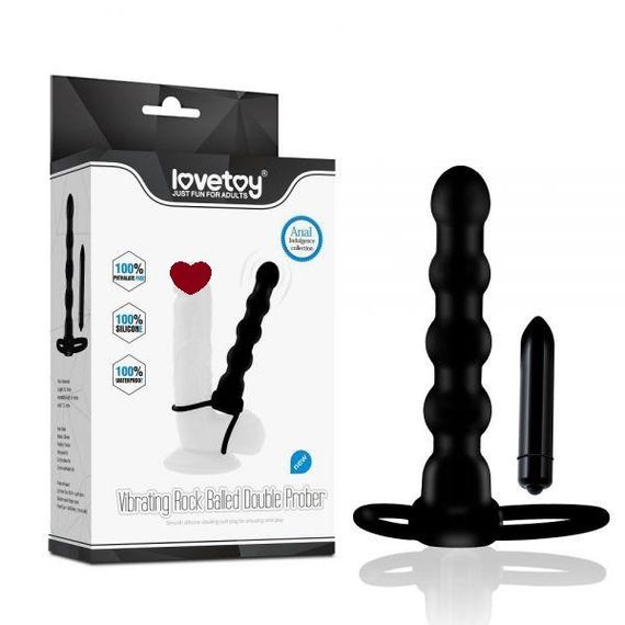Анальна насадка Double Prober Vibrating Sex Aura