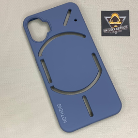 Чехол силиконовый с логотипом Nothing Phone 1 Soft Touch Серый