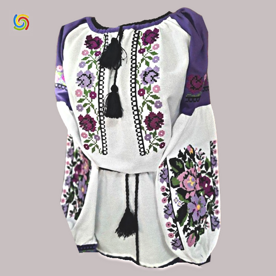 Рубашка Украинская вышиванка  32685 цвет белый размер XXL