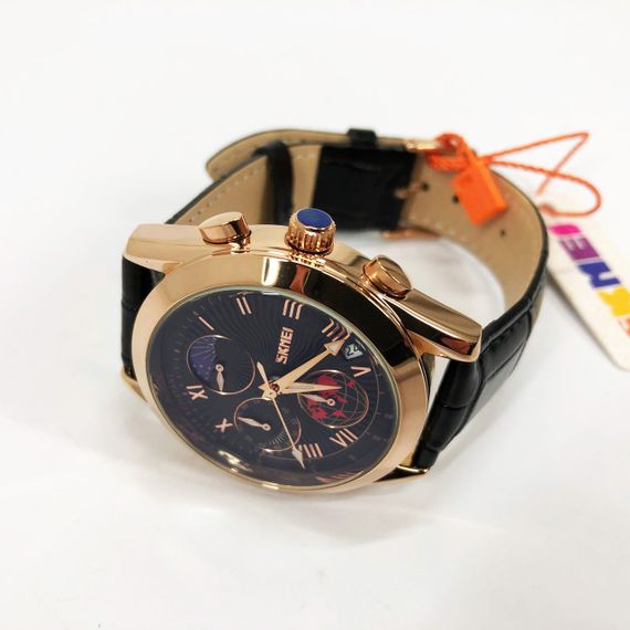 Елегантні годинники для чоловіків SKMEI 9236RGBK, Чоловічі наручні годинники незвичайні стильні CY-44 | Зображення 9