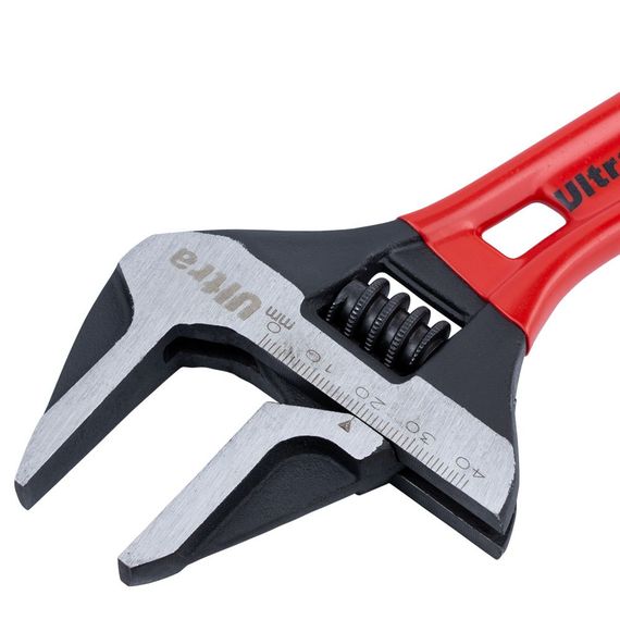 Ключ розвідний Ultra з тонкими губками укорочений 155 мм 0-41 мм CrV (4100232) | Зображення 2