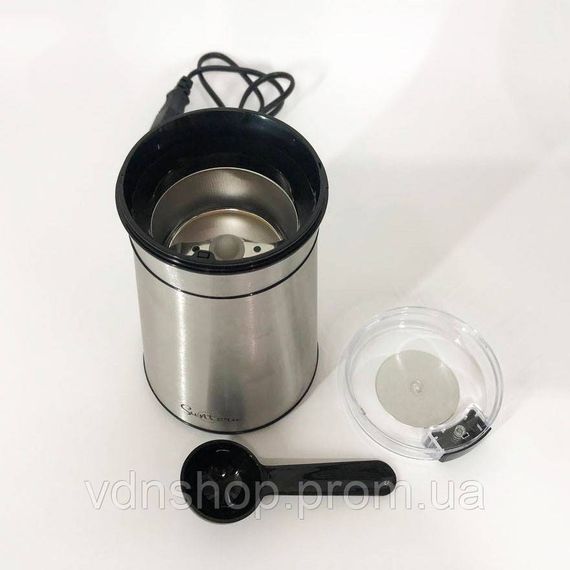 Машинка для помелу кави маленька, Кавомолка потужна побутова, Кавомолка електрична топ IU-12 | Зображення 8
