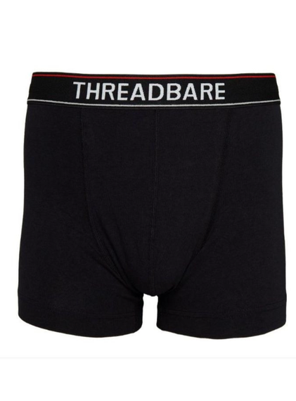Набір чоловічих анатомічних трусів боксерів Threadbare Black Hipster  Boxers 3 шт в наборі | Зображення 3