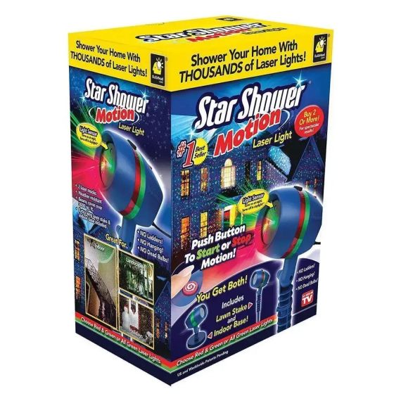 Лазерный проектор STAR SHOWER MOTION (красный+зеленый) DL4 | Зображення 4