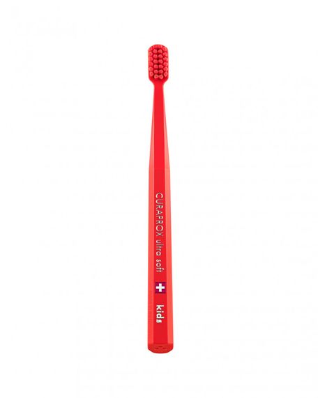 Дитяча зубна щітка Curaprox CS Kids щітка "Ultra Soft",d 0,09 мм (4-12 років), Червоний (R)