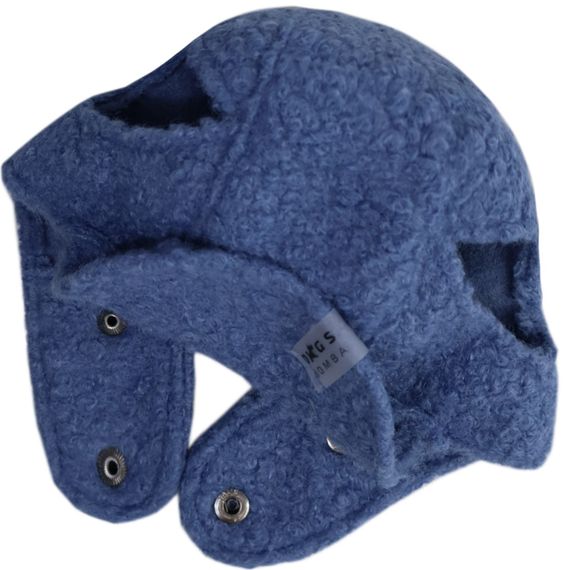 Шапка Авіатор тедді синя 1