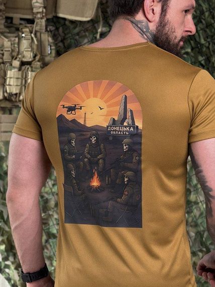 Тактична потоотводяща футболка Донецька область coyot ДЛ7398 | Зображення 1