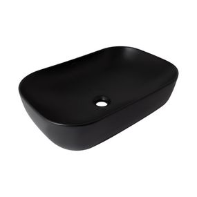 Раковина-чаша Qtap Robin 600x390x150 Matt black QT132143PMBMBN