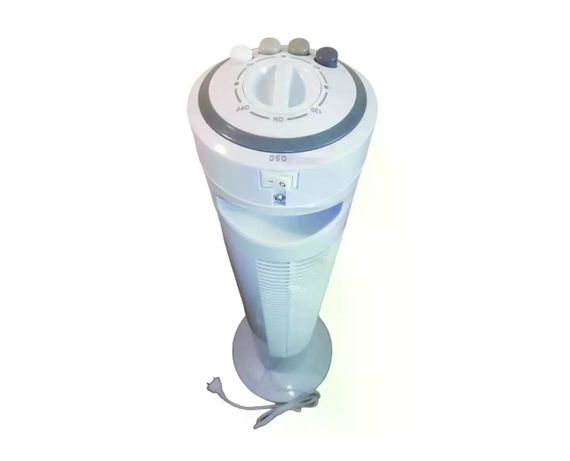 Підлоговий колонний вентилятор DOMOTEC MS-1627 White Tower Fan з таймером і поворотом • Баштовий вентилятор 45 Вт на 3 швидкості для дому та офісу | Зображення 2