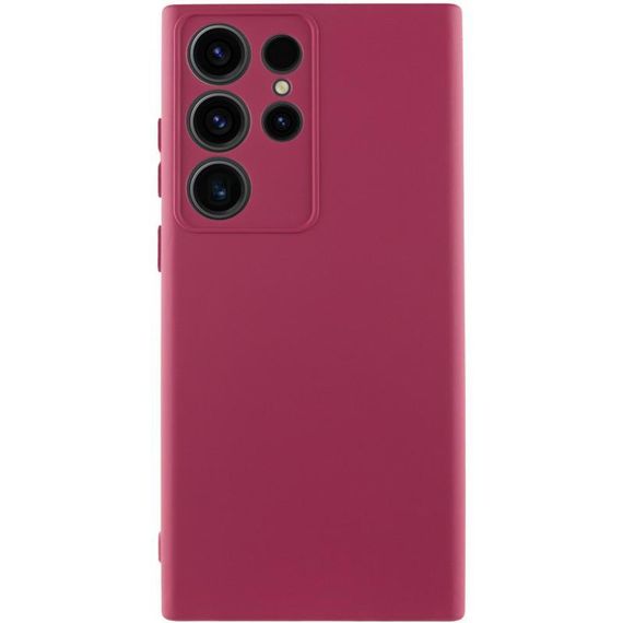 Чехол Silicone Cover Ummi Lakshmi Full Camera (AA) для Samsung Galaxy S26 Ultra Бордовый / Marsala