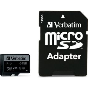 Карта памяти Verbatim 64GB microSDXC class 10 UHS-III PRO (47042)