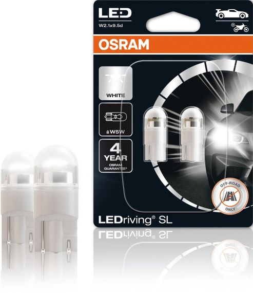 Комплект світлодіодних ламп OSRAM 2825DWP-02B W5 W 6000 K 12 V | Зображення 2