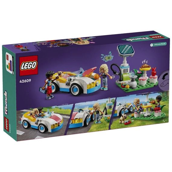 Конструктор LEGO Friends Електромобіль і зарядний пристрій 170 деталей (42609) | Зображення 8