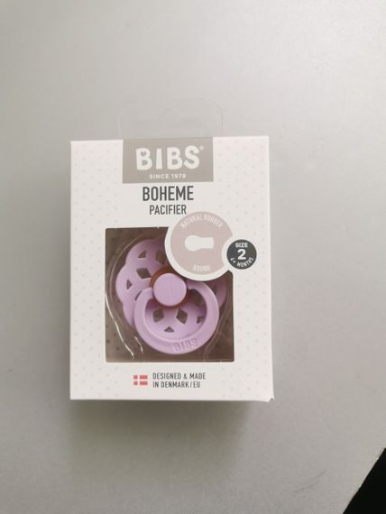 Соска пустушка Bibs Boheme 6-18 міс Violet Sky | Зображення 1