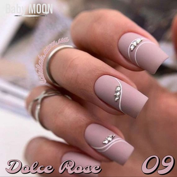 Гель-лак BABY MOON Dolce Rose №09 бежево-ліловий, 6 мл