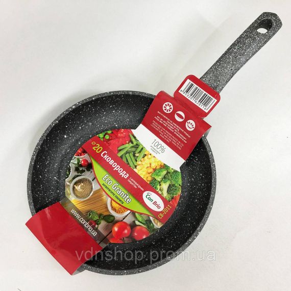 Сковорода гриль зручна Con Brio CB-2011 20 см, Сковорода з антипригарним покриттям внутрішньої поверхні DA-54 | Зображення 7