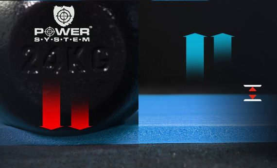 Килимок для йоги та фітнесу Power System PS-4017 NBR Fitness Yoga Mat Plus Blue (180х61х1) | Зображення 9