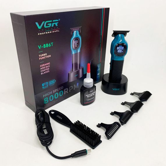 Тример для стрижки волосся VGR V-886T BLUE 8000RPM | Зображення 6