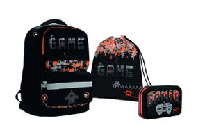 Шкільний рюкзак з пеналом і сумкою для взуття YES S-30 Gamer 556815 3 предмети