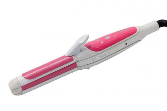 Стайлер для волос 3 в 1 Gemei/Geemy GM-1960 Pink Плойка | Гофре | Утюжок | Зображення 2