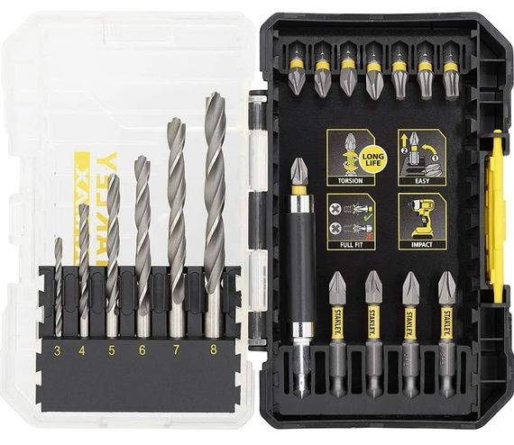 Набір біт і сверл Stanley STA88554 | Зображення 1