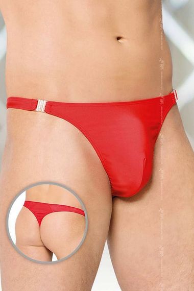 Сексуальні чоловічі труси-стрінги Softline Thong 4432, Червоний, День закоханих, XL