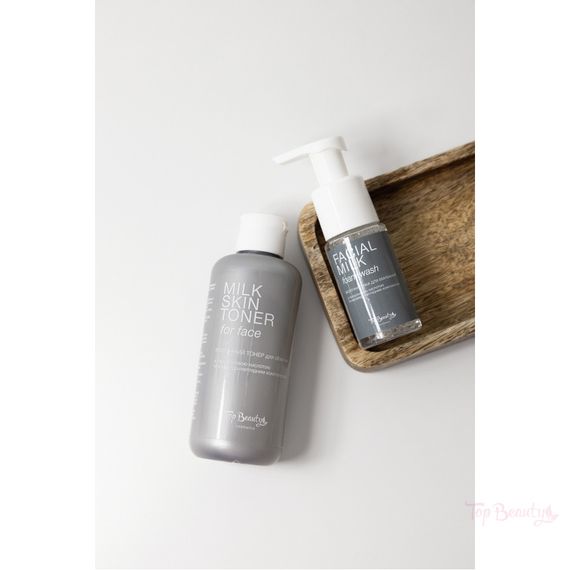Набір тонер та пінка для вмивання Top Beauty Milk (skin toner (200 ml), foam wash(50 ml))