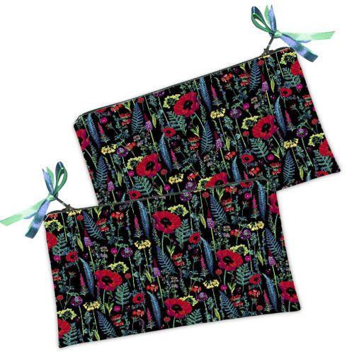 Косметичка жіноча Маковое поле 20х12 см (K_16A097)