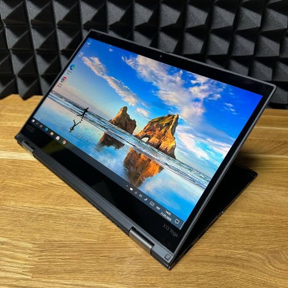 Ультрабук-трансформер Б-клас Lenovo ThinkPad X13 Yoga Gen1 / 13.3" (1920x1080) IPS Touch / Intel Core i5-10310U (4 (8) ядра по 1.7 - 4.4 GHz) / 16 GB DDR4 / 256 GB SSD / Intel UHD Graphics / WebCam / Win 10 б/в | Зображення 1