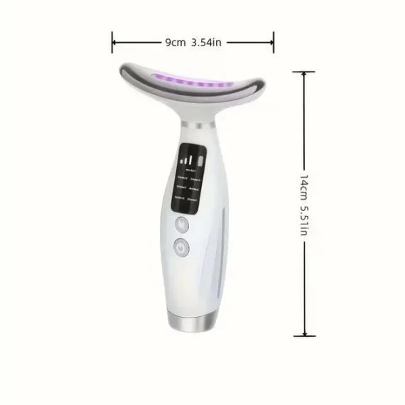 Акумуляторний електричний масажер для обличчя Neck Beauty Device з LED-дисплеєм, 7 режимів, USB-заряджання | Зображення 4