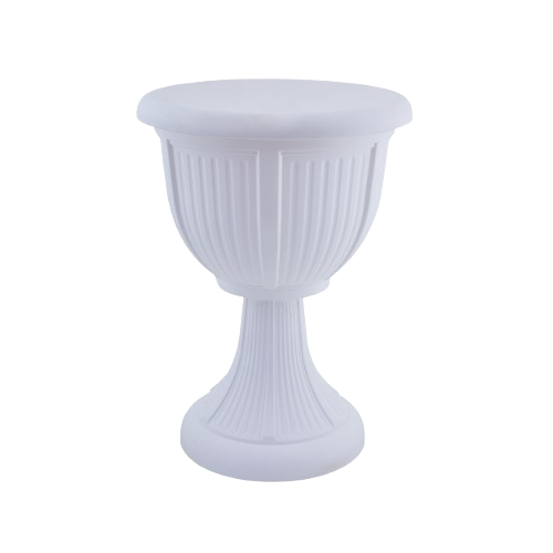 Вазон Леон з підставкою 31см глибокий білий Алеана