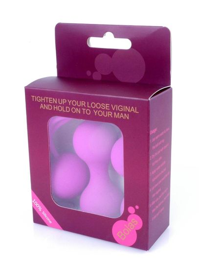 Набір вагінальних кульок - Silicone Kegal Balls Set Purple Sex Aura | Зображення 3