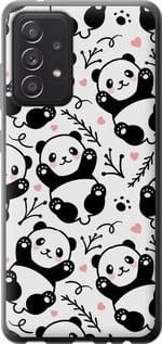 Чохол на Samsung Galaxy A52 Панди із силікону FCh_047387