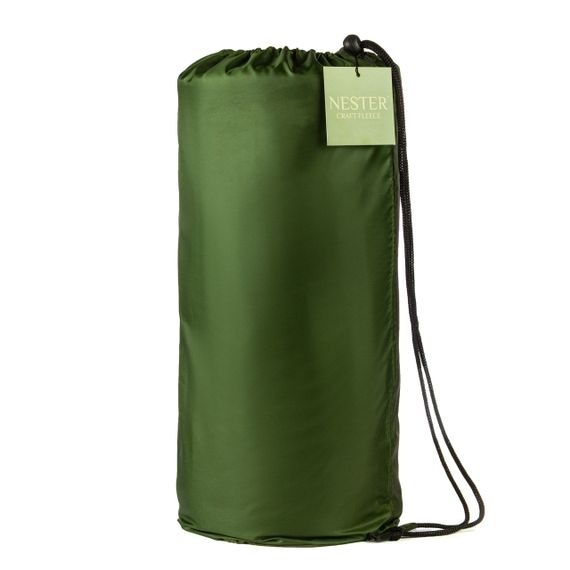 Флисовый плед Nester Black Case 145*200 - черный плед для военных с чехлом | Зображення 4